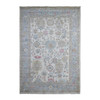 Oushak And Peshawar Wool Hand Knotted Rug Grey Blue 6.3X9.0 -O089121