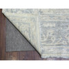Oushak And Peshawar Wool Hand Knotted Rug Grey Blue 8.1X9.8 -O070125