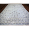 Oushak And Peshawar Wool Hand Knotted Rug Grey Chrome Gray 11.10X16.3 -O074465