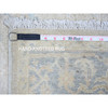 Oushak And Peshawar Wool Hand Knotted Rug Grey Glaucous Gray 3.9X5.11 -O074463