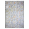 Oushak And Peshawar Wool Hand Knotted Rug Grey Gray 11.9X16.5 -O088025