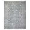 Oushak And Peshawar Wool Hand Knotted Rug Grey Gray 12.0X15.2 -O071479