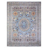 Oushak And Peshawar Wool Hand Knotted Rug Grey Gray 12.0X15.9 -O088207