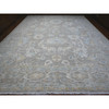 Oushak And Peshawar Wool Hand Knotted Rug Grey Gray 13.11X17.0 -O088785