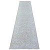 Oushak And Peshawar Wool Hand Knotted Rug Grey Gray 2.6X10.3 -O088361