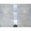 Oushak And Peshawar Wool Hand Knotted Rug Grey Gray 2.6X9.10 -O089034