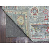 Oushak And Peshawar Wool Hand Knotted Rug Grey Gray 2.7X12.2 -O069882
