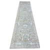 Oushak And Peshawar Wool Hand Knotted Rug Grey Gray 2.9X11.10 -O088537