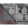 Oushak And Peshawar Wool Hand Knotted Rug Grey Gray 3.0X15.7 -O089636