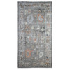 Oushak And Peshawar Wool Hand Knotted Rug Grey Gray 5.11X11.4 -O089588