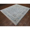 Oushak And Peshawar Wool Hand Knotted Rug Grey Gray 8.2X9.10 -O071708