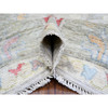 Oushak And Peshawar Wool Hand Knotted Rug Grey Gray 8.2X9.8 -O074158