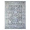 Oushak And Peshawar Wool Hand Knotted Rug Grey Gray 9.11X13.6 -O088385