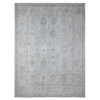 Oushak And Peshawar Wool Hand Knotted Rug Grey Gray 9.2X12.0 -O088669