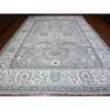 Oushak And Peshawar Wool Hand Knotted Rug Grey Ivory 11.6X14.11 -O088078