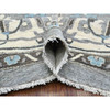 Oushak And Peshawar Wool Hand Knotted Rug Grey Ivory 11.7X11.8 -O069652
