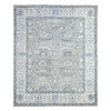 Oushak And Peshawar Wool Hand Knotted Rug Grey Ivory 8.3X9.11 -O088045