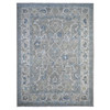 Oushak And Peshawar Wool Hand Knotted Rug Grey Ivory 9.1X11.10 -O089487