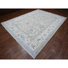 Oushak And Peshawar Wool Hand Knotted Rug Grey Ivory 9.1X11.10 -O089487