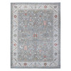 Oushak And Peshawar Wool Hand Knotted Rug Grey Ivory 9.2X11.10 -O088643