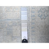 Oushak And Peshawar Wool Hand Knotted Rug Grey Lexicon Ivory 3.1X10.0 -O074959