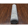 Oushak And Peshawar Wool Hand Knotted Rug Grey Light Gray 3.0X13.5 -O068396