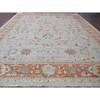 Oushak And Peshawar Wool Hand Knotted Rug Grey Rust Red 14.0X18.1 -O084130