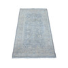 Oushak And Peshawar Wool Hand Knotted Rug Grey Silver 3.0X4.11 -O088910