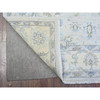 Oushak And Peshawar Wool Hand Knotted Rug Grey Stone White 3.11X5.9 -O074784