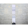 Oushak And Peshawar Wool Hand Knotted Rug Grey White Dove 2.11X9.10 -O074963