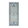 Oushak And Peshawar Wool Hand Knotted Rug Ivory Blueish Gray 2.6X5.9 -O010082