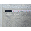 Oushak And Peshawar Wool Hand Knotted Rug Ivory Gray 1.11X2.9 -O089504