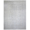 Oushak And Peshawar Wool Hand Knotted Rug Ivory Gray 11.8X15.2 -O088027
