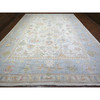 Oushak And Peshawar Wool Hand Knotted Rug Ivory Gray 12.2X15.11 -O074700