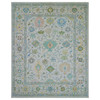 Oushak And Peshawar Wool Hand Knotted Rug Ivory White 12.2X15.0 -O079904