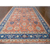 Oushak And Peshawar Wool Hand Knotted Rug Orange Denim Blue 12.0X17.10 -O084467