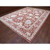 Oushak And Peshawar Wool Hand Knotted Rug Red Red 11.9X14.9 -O068145