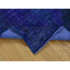 Overdyed & Vintage Wool Hand Knotted Rug Blue Blue 4.3X7.10 -O080862