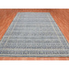 Overdyed & Vintage Wool Hand Knotted Rug Blue Blue 9.0X12.2 -O075441