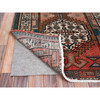 Overdyed & Vintage Wool Hand Knotted Rug Brown Brown 3.5X10.2 -O085988
