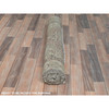 Overdyed & Vintage Wool Hand Knotted Rug Brown Ivory 3.4X10.0 -O081851