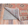 Overdyed & Vintage Wool Hand Knotted Rug Brown Ivory 3.6X10.0 -O085978