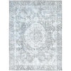 Overdyed & Vintage Wool Hand Knotted Rug Grey Gray 8.10X11.11 -O082339