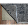 Overdyed & Vintage Wool Hand Knotted Rug Grey Gray 9.8X12.6 -O089452
