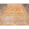 Overdyed & Vintage Wool Hand Knotted Rug Orange Bole Brown 6.5X10.0 -O085542