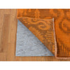 Overdyed & Vintage Wool Hand Knotted Rug Orange No Border 9.1X12.3 -O080735