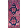 Overdyed & Vintage Wool Hand Knotted Rug Purple Purple 3.8X9.5 -O086640
