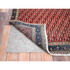 Overdyed & Vintage Wool Hand Knotted Rug Red Blue 4.1X6.7 -O085976
