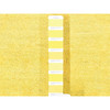 Overdyed & Vintage Wool Hand Knotted Rug Yellow Yellow 2.6X15.10 -O080249