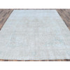 Overdyed & Vintage Worn Wool Hand Knotted Rug Beige Beige 8.1X10.9 -O081285